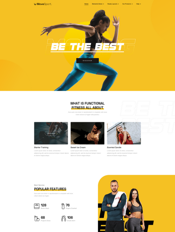 Move Addons Free Template Gym