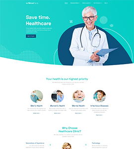 Doctor Business Template - Moveaddons