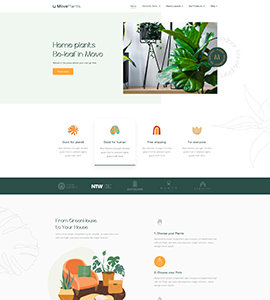 Home Plants Template - Moveaddons